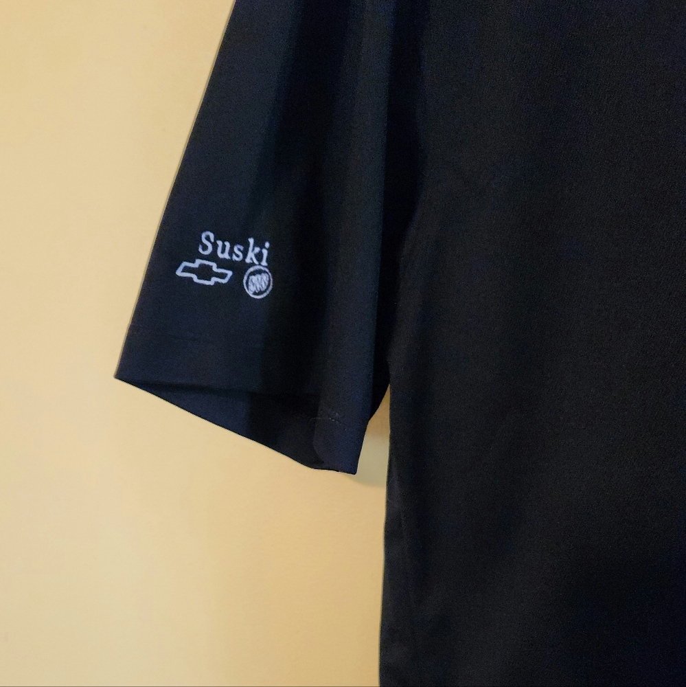 Nike Golf Dri-fit black polo shirt. Size large - Picture 2 of 2